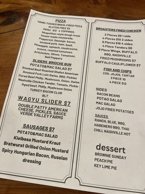 Menu photo 7 Outpost At Beaver Creek Lake Montezuma, AZ Menu photo 7 Outpost At Beaver Creek Lake Montezuma, AZ