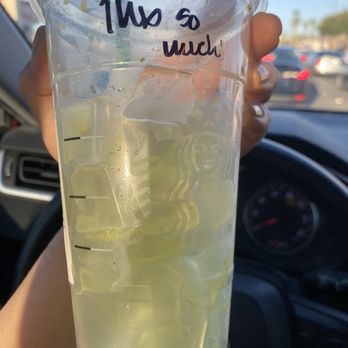 Starbucks - A cup full of ice. Money down the drain. I wanted a drink, not a cup of ice. - Coffee & Tea Near Me - Las Vegas, Nevada