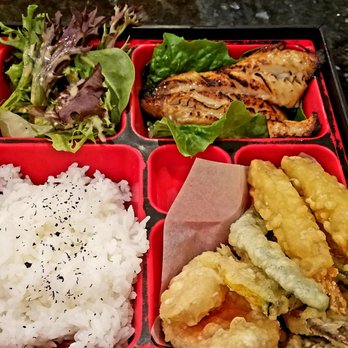 Teishoku - Butterfish & Tempura with sushi rice & salad. - Japanese Near Me - Honolulu, Hawaii