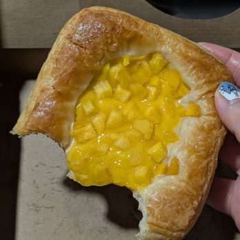 Cobs Bread - Peach mango danish. I remembered taking a photo after taking a couple of bites. - Bakeries Near Me - Mississauga, Ontario Cobs Bread - Peach mango danish. I remembered taking a photo after taking a couple of bites. - Bakeries Near Me - Mississauga, Ontario