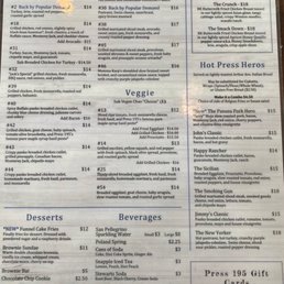 Menu Spring 2023