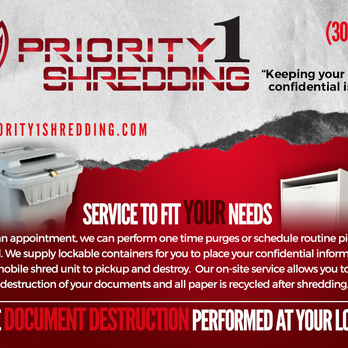 Priority 1 Shredding - Shredding Services Near Me