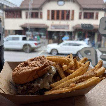 Noon Mark - Burger Joint - The signature burger and fries. - Burgers Near Me - Lake Placid, New York Noon Mark - Burger Joint - The signature burger and fries. - Burgers Near Me - Lake Placid, New York