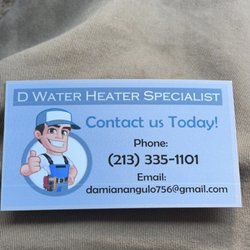 D Water Heater Specialist