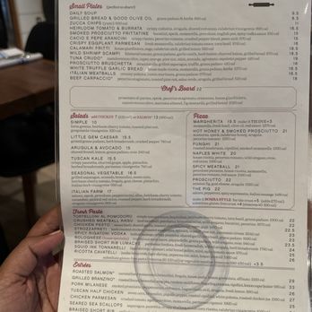 North Italia - Menu - Italian Near Me - Orlando, Florida