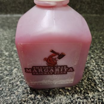 Smashin Crab - Take home quart of prickly pear margarita - Seafood Near Me - San Antonio, Texas