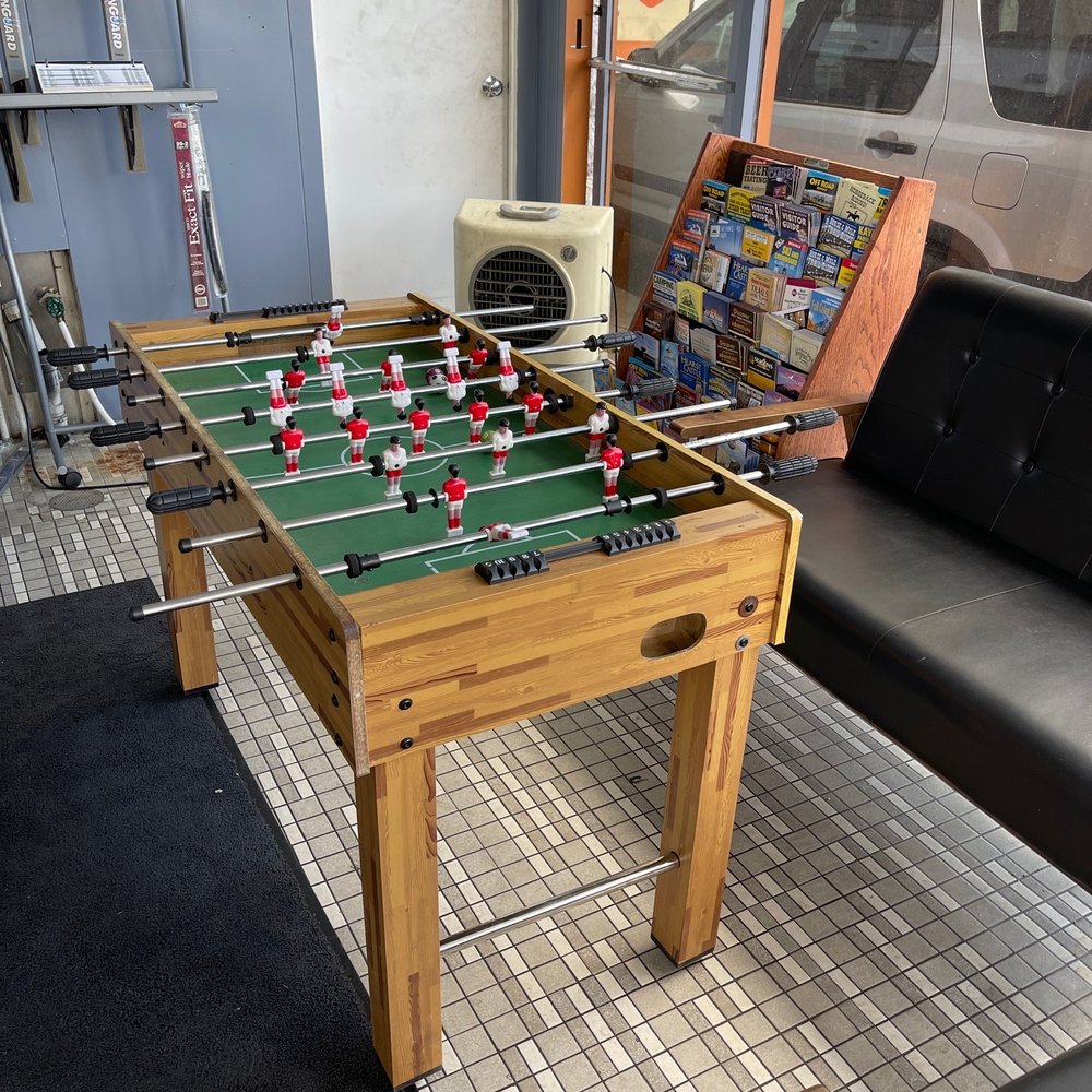 Foosball table in waiting room! Foosball table in waiting room!