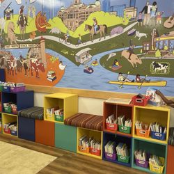 Clifford Crossing Library - Mural in children's area