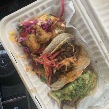 Alma Tacos - Tacos: cauliflower, brisket, braised beef - Tacos Near Me - Long Beach, California