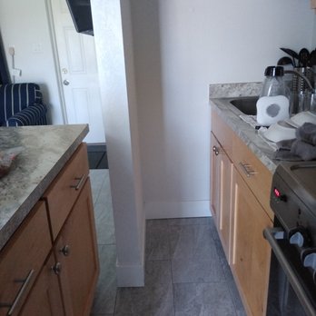 Matecumbe Resort - if you're a bigger person, good luck fitting in this kitchen, in the bathrooms or in the back bedroom - Resorts Near Me - Islamorada, Florida