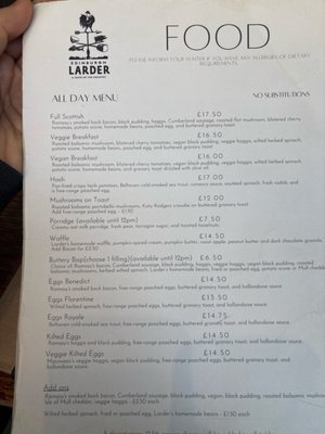 Menu photo 1 The Edinburgh Larder Edinburgh, EDH Menu photo 1 The Edinburgh Larder Edinburgh, EDH