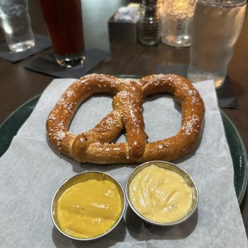 Reunion Kitchen + Drink - Bavarian pretzel - our fave - New American Near Me - Brea, California Reunion Kitchen + Drink - Bavarian pretzel - our fave - New American Near Me - Brea, California