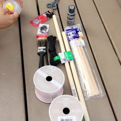 City-Brooks Community Park - Making poi and flow toys.