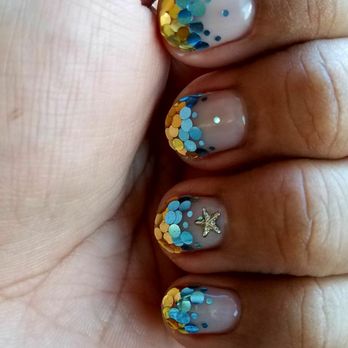 Salon Chérie - August 2017 special with blue and gold. - Nail Salons Near Me - Honolulu, Hawaii Salon Chérie - August 2017 special with blue and gold. - Nail Salons Near Me - Honolulu, Hawaii