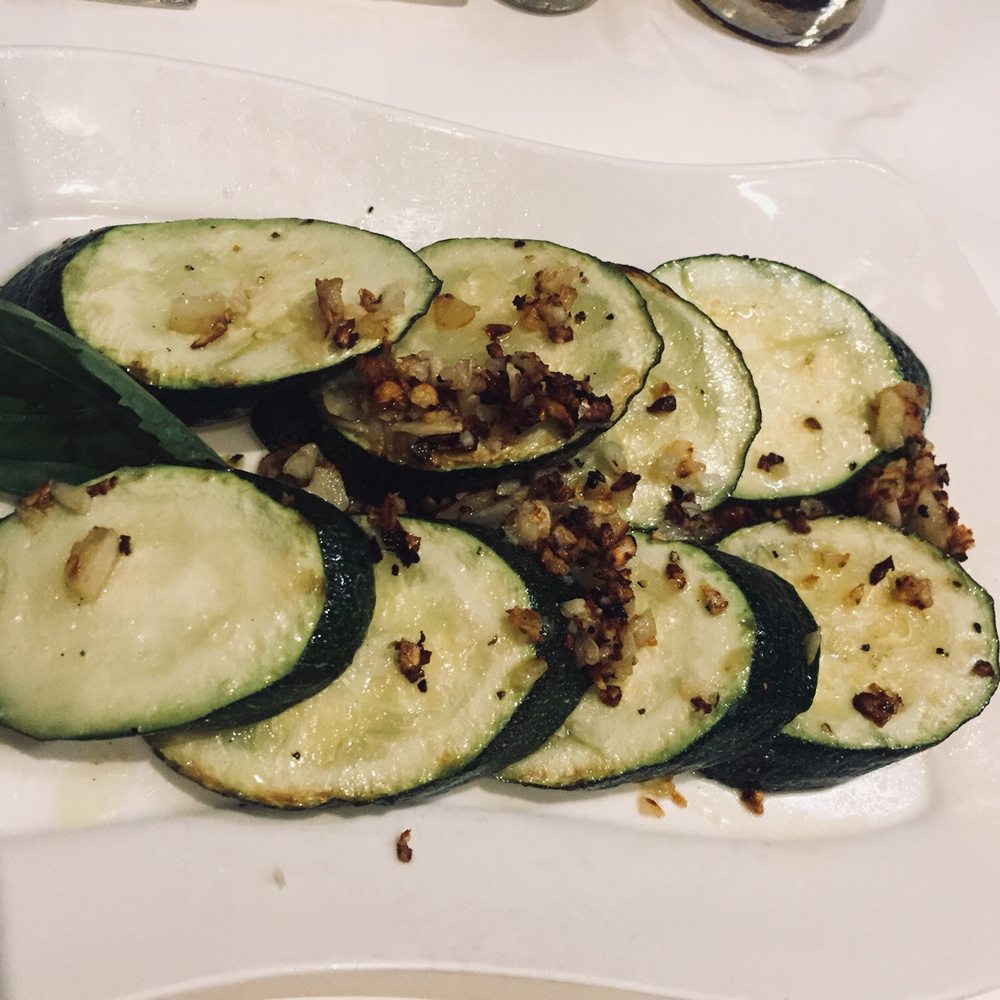 Assaggio Bistro - Zucchini pan fried with garlic! Wonderful - Italian Near Me - Honolulu, Hawaii