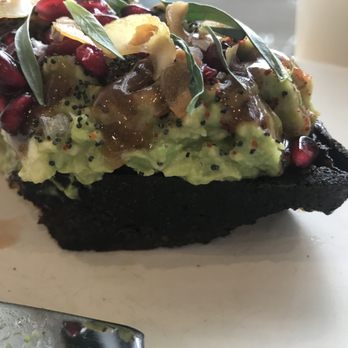 Manresa Bread  - Burnt avocado toast that according to the cashier is "toasted" - Breakfast & Brunch Near Me - Campbell, California