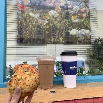 Magic Brain Cafe - Iced coffee, red eye, cheddar chive scone - Coffee & Tea Near Me - Cape May, New Jersey