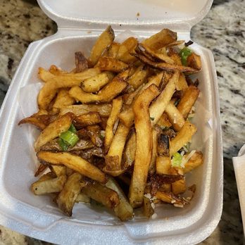The Flying Cow - Fries. Beneath the one or two whole fries was a LOT of small pieces. - Burgers Near Me - Richmond, Texas The Flying Cow - Fries. Beneath the one or two whole fries was a LOT of small pieces. - Burgers Near Me - Richmond, Texas