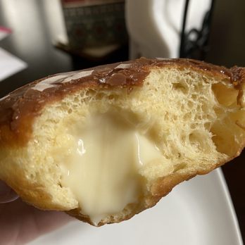 Friendly Donuts - Vegan Boston Cream with Chocolate - Donuts Near Me - Orange, California