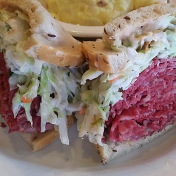 Nate'n Al's - The "Hollywood" corned beef Cole slaw Russian dressing on rye. - Delis Near Me - Beverly Hills, California Nate'n Al's - The "Hollywood" corned beef Cole slaw Russian dressing on rye. - Delis Near Me - Beverly Hills, California