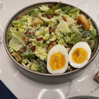 Ramsay's Kitchen - Caesar salad with soft-boiled egg - American Near Me - Boston, Massachusetts Ramsay's Kitchen - Caesar salad with soft-boiled egg - American Near Me - Boston, Massachusetts