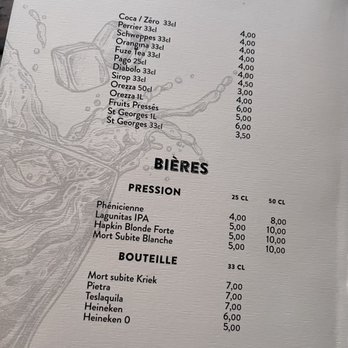 Le Baletti - Drink menu - French Near Me - Marseille, 13