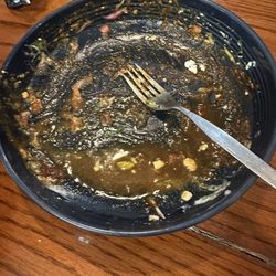 Alebrijes Cafe & Grill - Empty plate after indulging my self with Chilaquiles