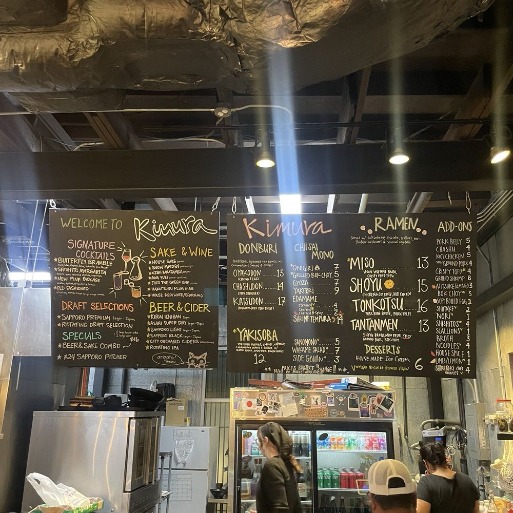 Kimura - Menu - Ramen Near Me - San Antonio, Texas
