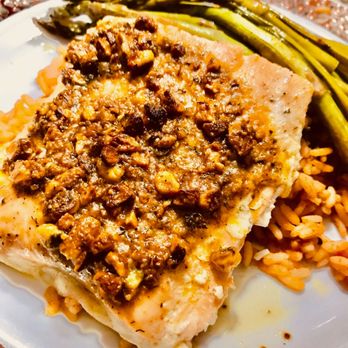 Bon Manger Catering and Events - Delicious salmon with a pistachio crust. - Party & Event Planning Near Me - Chicago, Illinois Bon Manger Catering and Events - Delicious salmon with a pistachio crust. - Party & Event Planning Near Me - Chicago, Illinois