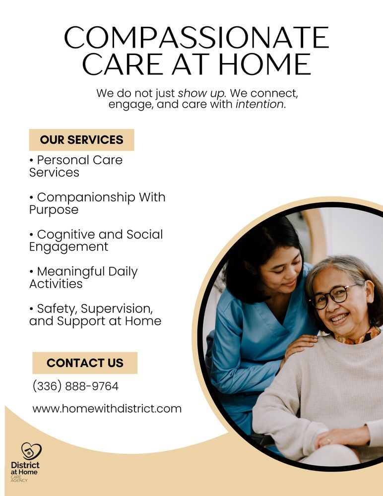 District at Home - home care agency in Greensboro, NC