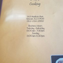 Menu front