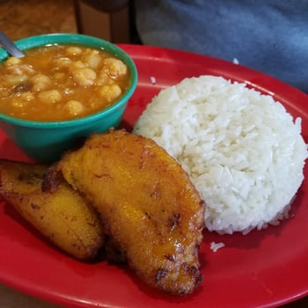 La Criollita Cafeteria - White Rice, Garbanzo Bean and Maduro (sweet plantain) - Sandwiches Near Me - Miami, Florida