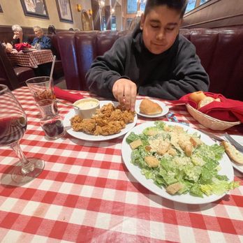 Frugatti's - Spicy Parmesan Chicken Things and ceasar salad - Italian Near Me - Bakersfield, California Frugatti's - Spicy Parmesan Chicken Things and ceasar salad - Italian Near Me - Bakersfield, California