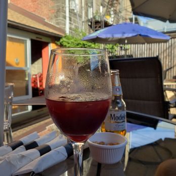 La Gladys Restaurant ll - Chillin on the back patio sippin sangria and listening to great tunes. - American Near Me - Mamaroneck, New York