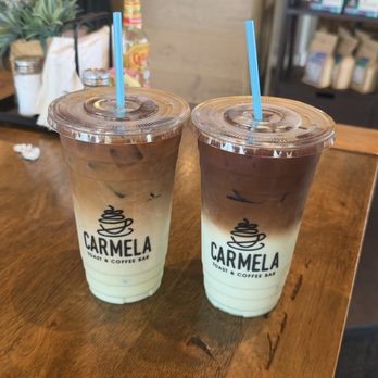 Carmela Coffee - Pompano Beach - Pistachio Latte and pistachio hazelnut latte - Cafes Near Me - Pompano Beach, Florida Carmela Coffee - Pompano Beach - Pistachio Latte and pistachio hazelnut latte - Cafes Near Me - Pompano Beach, Florida