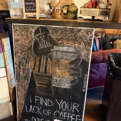 The Fig Tree Coffee, Art, & Music Lounge - Star Wars Reference + Jabba the Hutt on the Counter