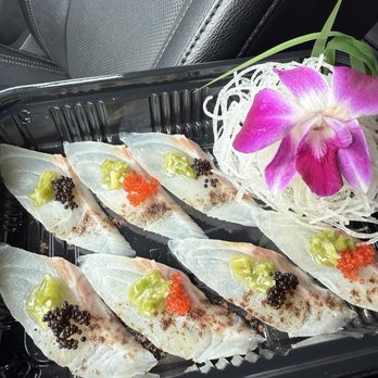 Motto Sushi - Madai Truffle Carpaccio - Sushi Bars Near Me - Denton, Texas Motto Sushi - Madai Truffle Carpaccio - Sushi Bars Near Me - Denton, Texas