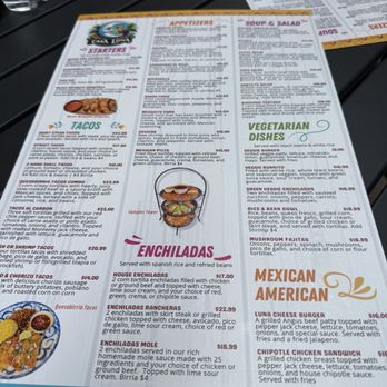 Casa Luna - Menu - Mexican Near Me - Poulsbo, Washington