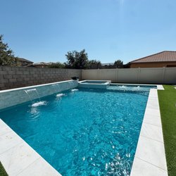 Pool and Spa plumbed by Plevney Plumbing in Jurupa, Ca with plans from DIY!