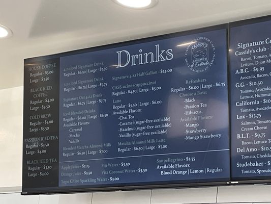 Menu photo 3 Cassidys Corner Cafe Eastvale, CA