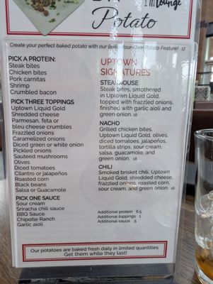 Menu photo 1 Uptown Lounge Yelm, WA Menu photo 1 Uptown Lounge Yelm, WA