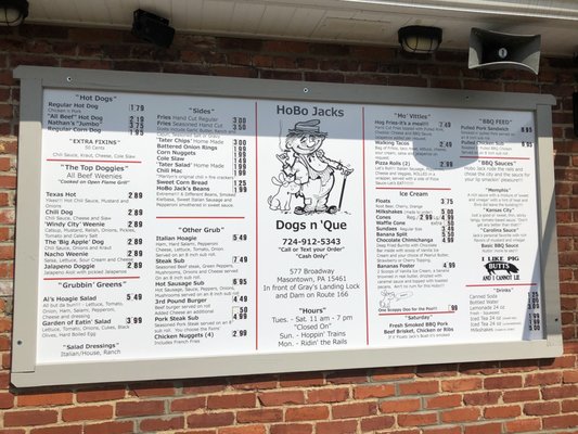 Menu photo 2 Hobo Jacks Masontown, PA Menu photo 2 Hobo Jacks Masontown, PA