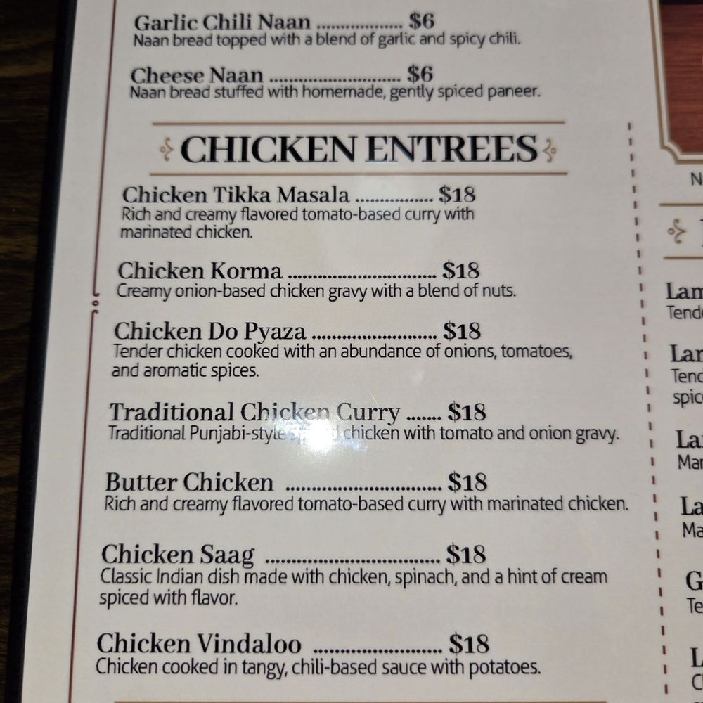 Menu Menu