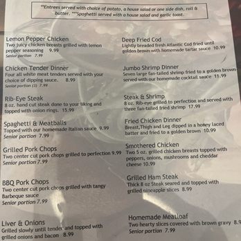 Towne Square Restaurant - Sample of menu - American Near Me - Beaver, Pennsylvania