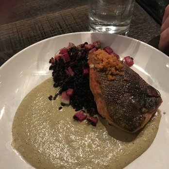 Free Range Kitchen - The most amazing combo of flavors: Salmon, watermelon radishes, forbidden rice.... - New American Near Me - Basalt, Colorado Free Range Kitchen - The most amazing combo of flavors: Salmon, watermelon radishes, forbidden rice.... - New American Near Me - Basalt, Colorado