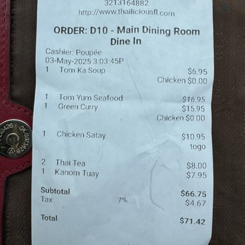 Thailicious - Dinner for 2 $80 including tip - Thai Near Me - Longwood, Florida Thailicious - Dinner for 2 $80 including tip - Thai Near Me - Longwood, Florida