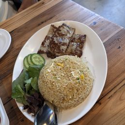 Home Made Pork Chop Fried Rice