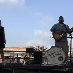 Shreveport Farmers' Market - 6/30/18. Saturday. Magnolia Mae. Strumming and singing delightfully on the market stage this fine, and glorious morning. 2018 Summer Market!