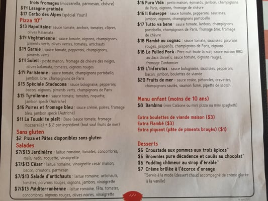 Menu photo 3 Casa Calzone Quebec City, QC Menu photo 3 Casa Calzone Quebec City, QC
