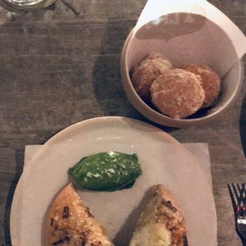 Lilia - Cacio e Pepe Fritelle & Focaccia bread - Italian Near Me - Brooklyn, New York